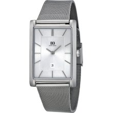 Danish Design Mens Stainless Steel Mesh Watch IQ64Q785