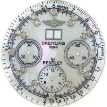 Dial - Breitling For Bentley 6.75 Custom Multi-color Mother Of Pearl Mop Diamond