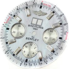 Dial - Breitling For Bentley 6.75 Custom Multi-color Pearl Mop Baguette Diamond