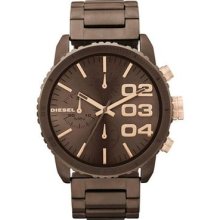 Diesel Chronograph Dz5319 Brown Coat Stainless Steel Case And Bracelet