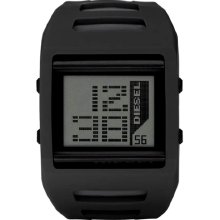 Diesel DZ7225 Grey Digital Dial Black Silicone Strap Men's Watch