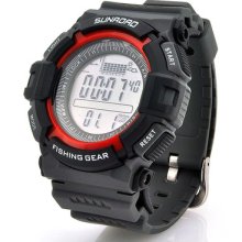 Digital Fishing Barometer Watch - Altimeter, Thermometer