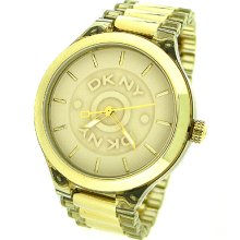 Dkny Gold Tone Bracelet 50m Ladies Watch Ny8168