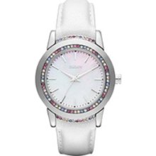 DKNY Leather Strap with Glitz Women's watch #NY8737