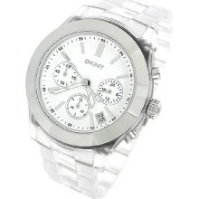 Dkny Mens Watch , Chronograph White Dial / Mod: Ny8162