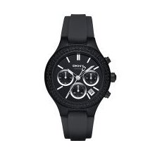 Dkny Ny8186 Black Ceramic Chronograph Ladies Watch