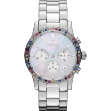DKNY Women's NY8722 Chronograph with Colored Crystals Stainless Steel Watch