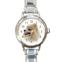 Dog 16 Starter Italian Charm Links Round Watch 26