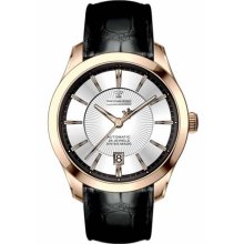 Dreyfuss Gents Automatic Black Leather Strap Watch