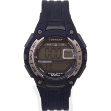 Dunlop Watches Men's Digital with Black Rubber Strap Digital Dark Blu