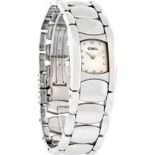 Ebel Beluga Manchette Ladies MOP Diamond Dial Swiss Quartz Watch 9057A21/9950