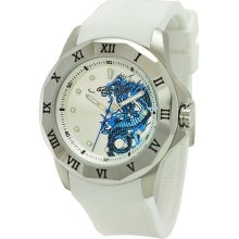 Ed Hardy Mens Roman White Watch