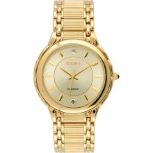 Elgin Mens Round Gold Case with Gold Tone Watch - M Z BERGER & CO.