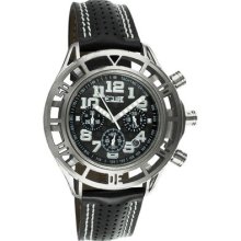Equipe Chassis Men's Watch with Silver Case and Black / White Dial