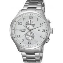 ES105581007 Esprit Mens Cerritos Chronograph White Watch