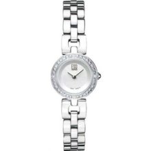 ESQ 07101071 Ladies Stainless Steel Pink Mother of Pearl Dial Neve Collection with Diamonds Watch