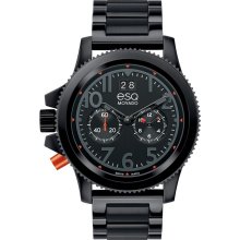 ESQ by Movado Fusion Dual Time Black IP Stainless Steel Men's Watch 07301422