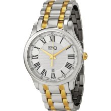 ESQ Filmore White Dial Two-Tone Stainless Steel Mens Watch 07301387