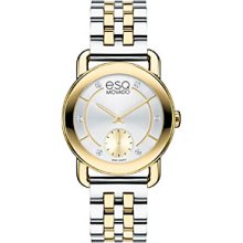 ESQ Movado 'Classica' Round Bracelet Watch Gold/ Silver