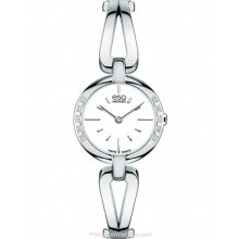 ESQ Movado Corbel Womans Diamond Bangle-Style Watch White 07101395