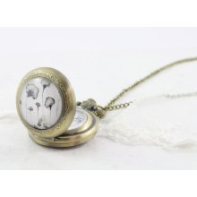 Evanescence 17 Necklace - Elegant, Exquisite, Beautiful Everyday Pocket Watch Necklace. Sweet Heirloom Quality Gift.