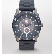 Express Mens Multifunction Silicone Strap Watch Gray Gray, No Size