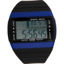 Fashion 24 Animation Waterproof Sport Digital Electronic Wrist Watch Blue