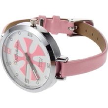 Fashion Ladies Women Thin Leather Band Quartz Wrist Watch O0