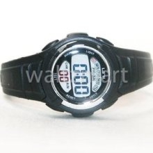 Fashion Rubber Silicone Band Digital Day Date Girl Women Sport Wrist Watch Blk