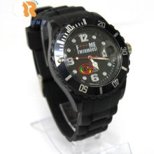 Fashion Silicone Wrist Watch Jelly Rubber Sport The The Quartz Date Calendar B26