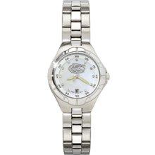 Florida Gators Ladies Stainless Pro II Pearl Dial Watch