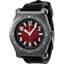 FMD Burgundy Dial Black Polyurethane Strap Mens Watch ZRT15557F11