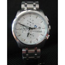 For Bmw Automatic Mechanical Men Watch Stainless Steel White Sports Car X5 X6 B1
