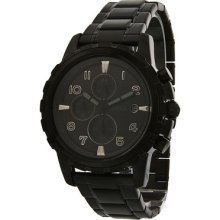 Fossil Dean Chronograph Black Ion-plated Stainless Steel Mens Watch Fs4646