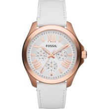 FOSSIL FOSSIL Cecile Multifunction Leather Watch White with Rose