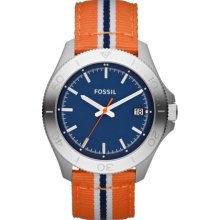 FOSSIL FOSSIL Retro Traveler Three Hand Nylon Watch - Orange