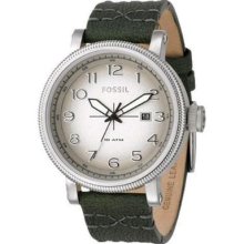 Fossil JR1151 Three Hand Cream Dial Brown Leather Men's Watch
