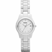 Fossil Womans Archival Mini Ceramic White Watch Ce1072