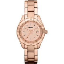 Fossil Women's Es3019 Pink Stainless-steel Analog Quartz Watch