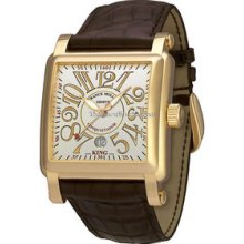 Franck Muller King Conquistador Cortez 10000KSCREL Yellow Gold Watch