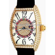 Franck Muller Rose Gold Diamond Vegas 6850 Watch
