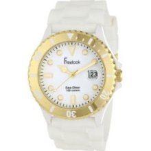 Freelook Men's HA1433G-9 Sea Diver Jelly White with Gold Bezel