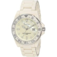 Freelook Women's Ha5109-3 All Ivory Ceramic With Ivory Mother-of-pearl Dial Watc