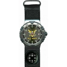 Frontier Watches US Navy Velcro Strap Watch with Compass