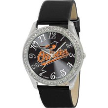 Game Time Baltimore Orioles Black Mlb-Gli-Bal Women'S Mlb-Gli-Bal Glitz Classic Analog Baltimore Orioles Watch