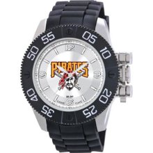 Game Time Black Mlb-Bea-Pit Men'S Mlb-Bea-Pit Beast Pittsburgh Pirates Round Analog Watch