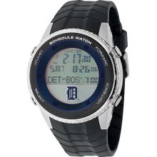 Game Time Detroit Tigers Stainless Steel Digital Schedule Watch - Men
