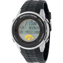 Game Time Iowa Hawkeyes Stainless Steel Digital Schedule Watch - Men