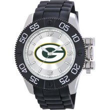 Game Time Nfl-Bea-Gb Men'S Nfl-Bea-Gb Beast Green Bay Packers Round Analog Watch