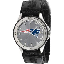 Game Time Official Team Colors Nfl-Vet-Ne Men'S Nfl-Vet-Ne Veteran Custom New England Patriots Veteran Series Watch